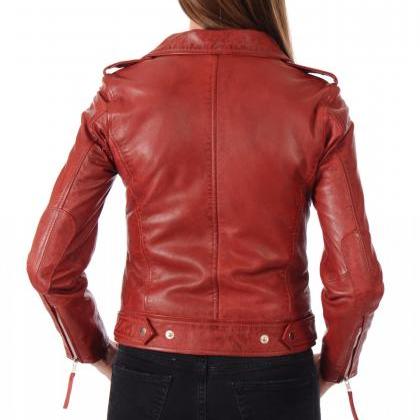 Women's Leather Jacket Handmade..